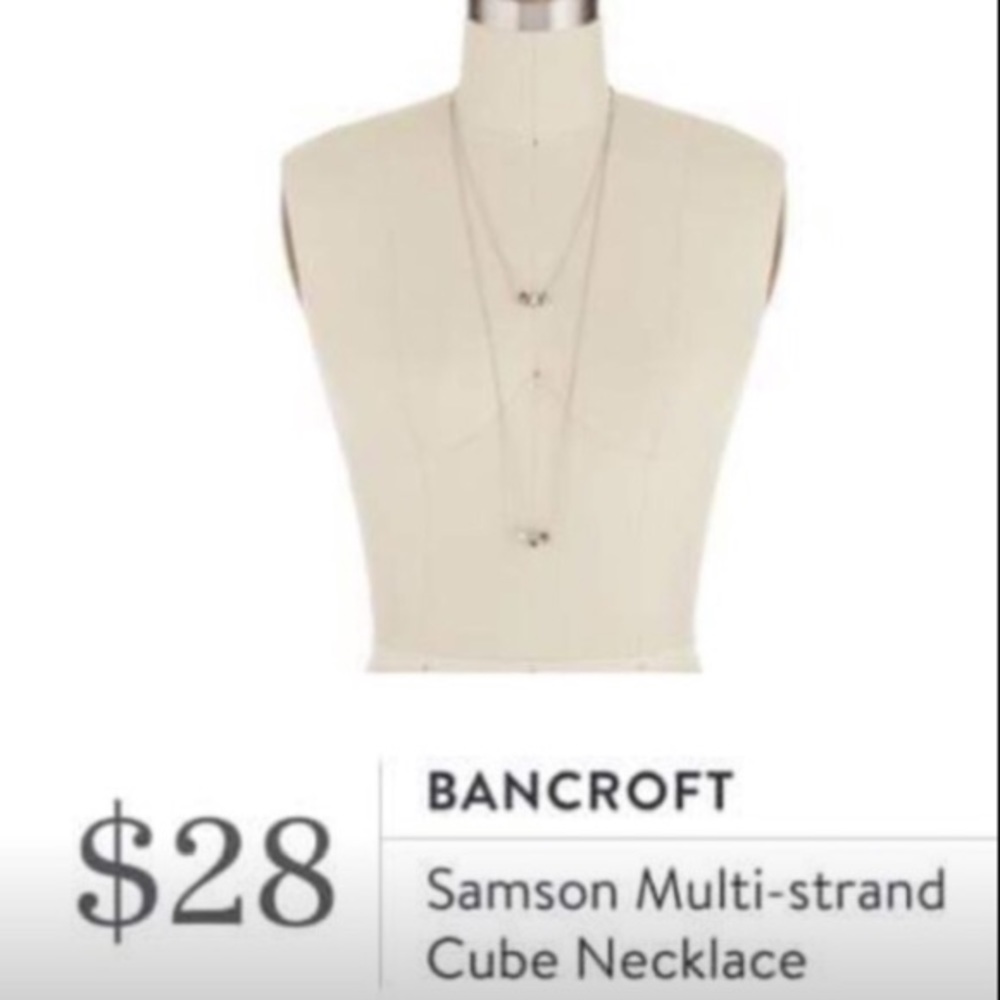 Bancroft Samson Multi-Layered Cube Necklace - Picture 2 of 4